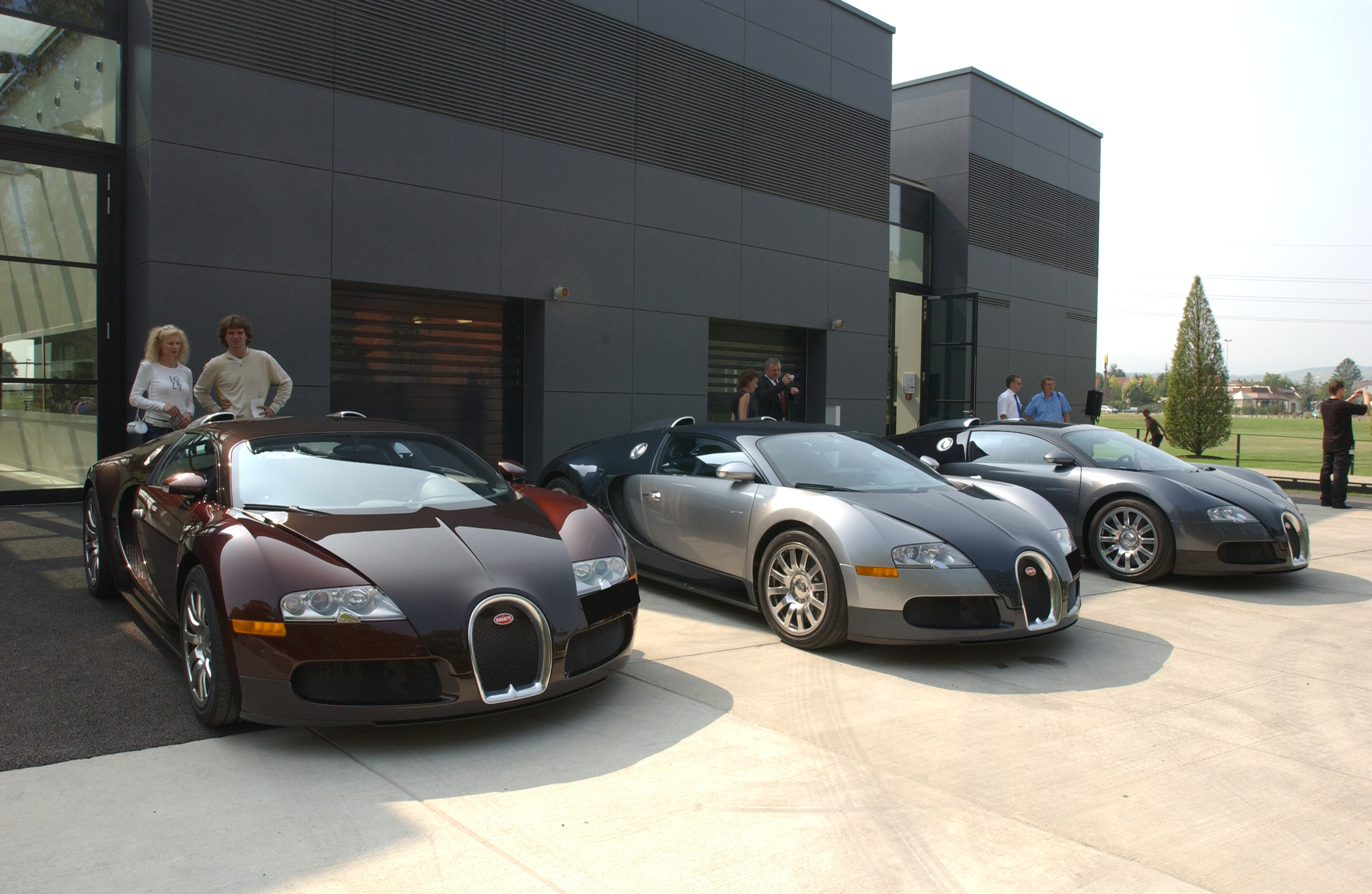 In remarkable company – Chassis 5.0 joined by two other pre-series vehicles during the Atelier’s inauguration.